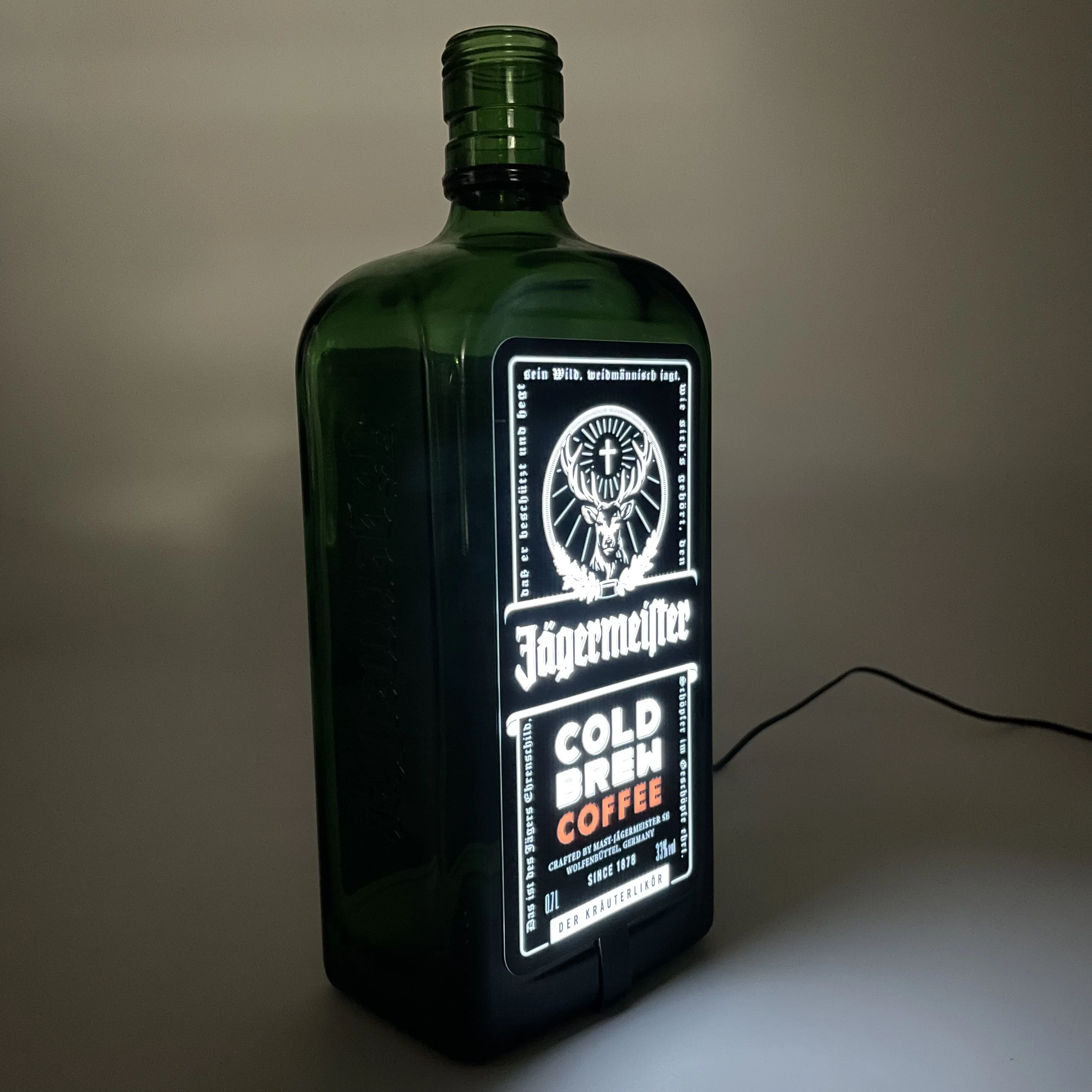 Luminous EL labels for advertising display LED bottle label sticker nightclub supplies LED Bar light display