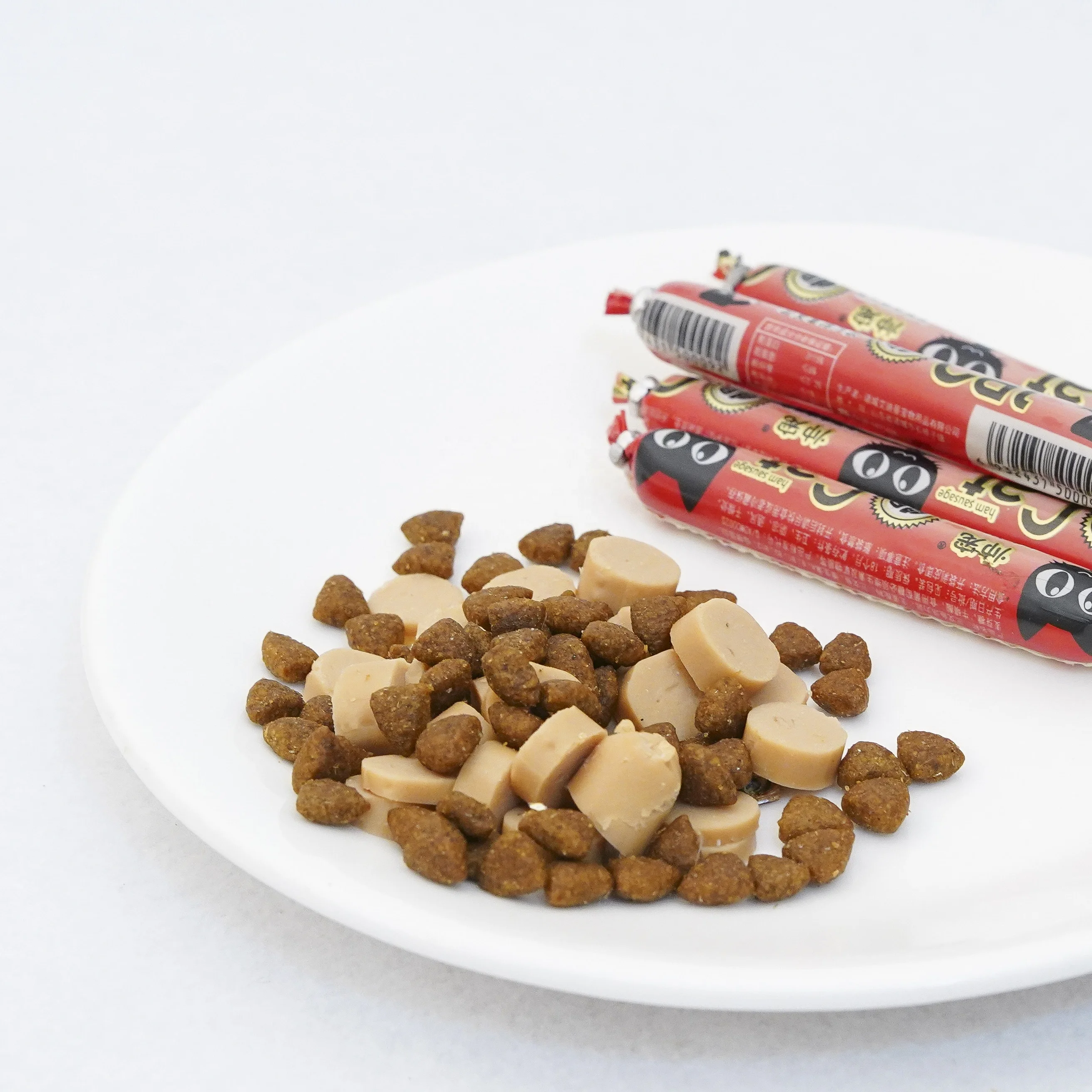 cat wet  food Salmon ham sausage  cat treat pet food