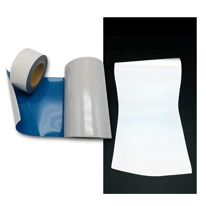 Custom All Kinds of reflejante Industrial Uniforms Heat Applied Reflective Tape cinta reflectiva