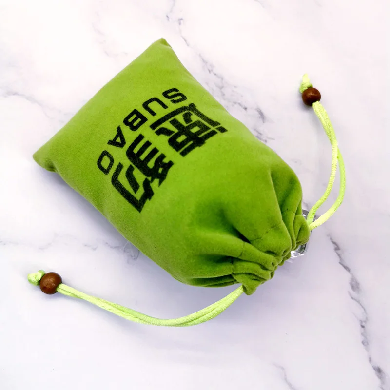 bulk printing drawstring bags Packing Manufacture custom Green Jewelry Mobile USB Power Bank velvet pouch bag