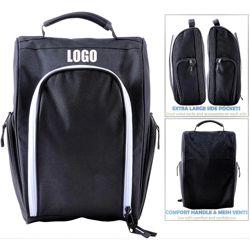 Custom Oxford Portable Shoe Bags for Travel Storage Outdoor Casual Sports Shoebags for Cycling Golf Ball Pouch Golf Shoe Bags