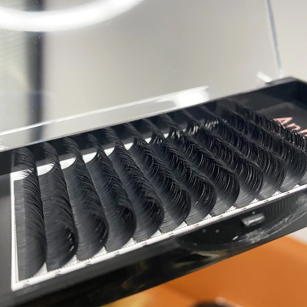 Русский объем easy fan наращивание ресниц оптом цветущие накладные ресницы лотки частная этикетка