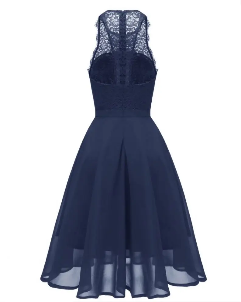 2019 Dropship Clothes Lace Upper Scoop Skater Dress Mother Of The Bride Dress