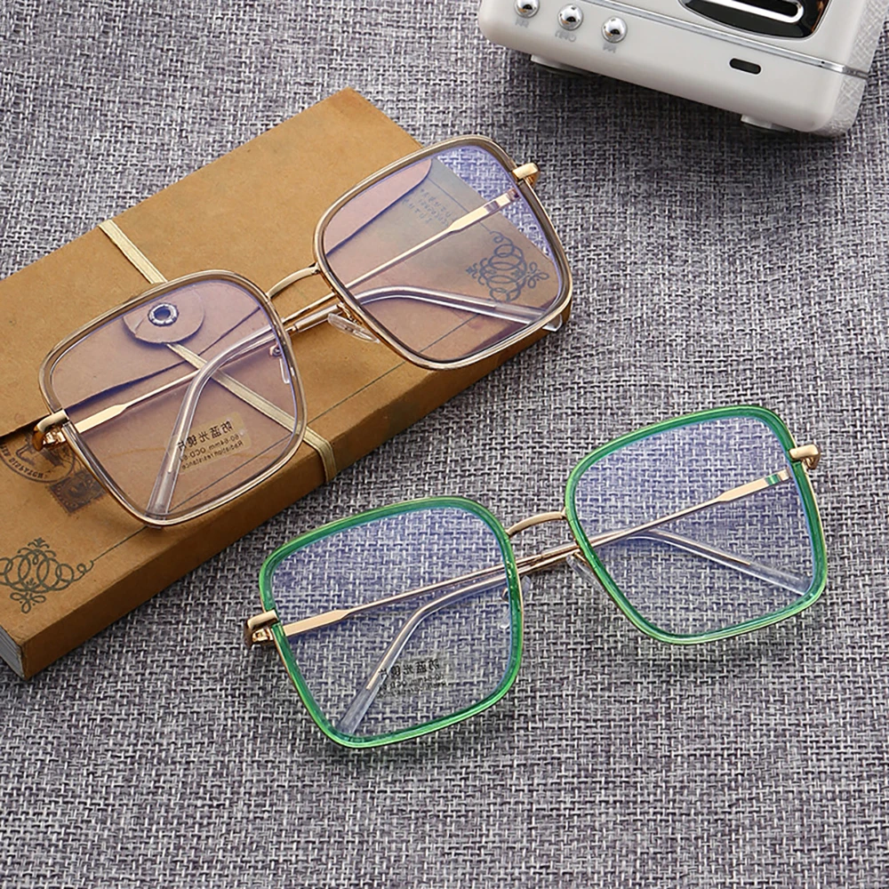 Классические большие квадратные унисекс очки с защитой от синего света оправа для очков с защитой от синего света для женщин