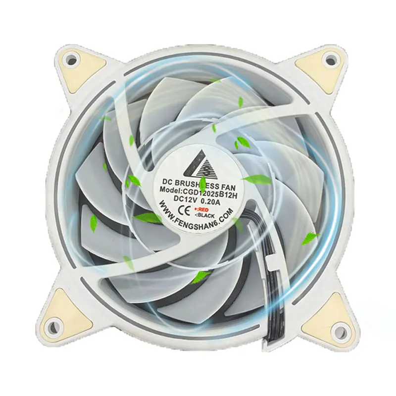 Silent Gaming Rgb Led Computer Cooler Cpu 12025 120mm Pc Case Fan
