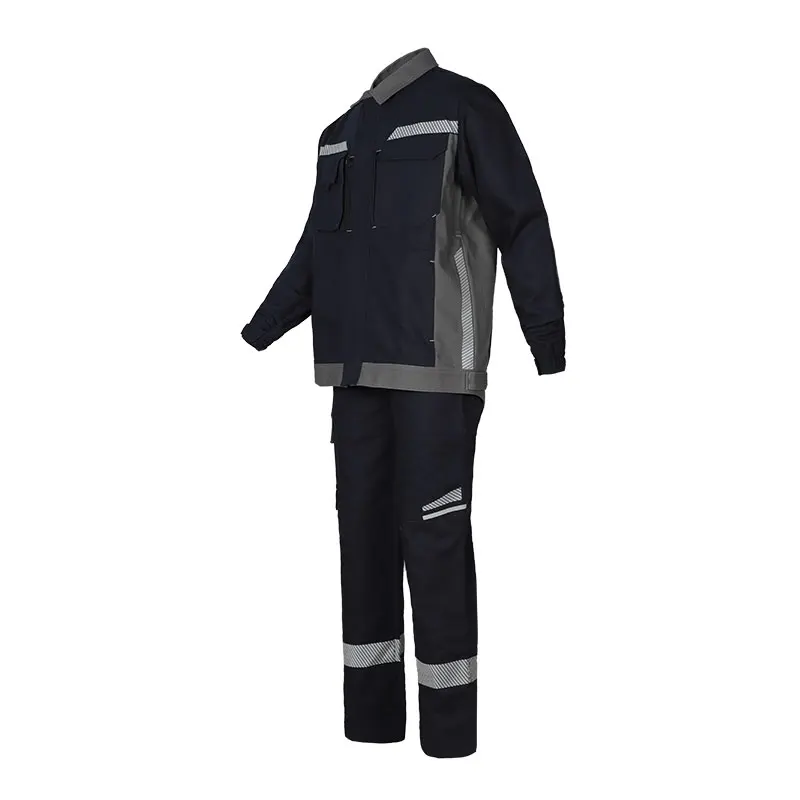 custom cotton flame retardant uniform welding clothing fireproof suit with reflector