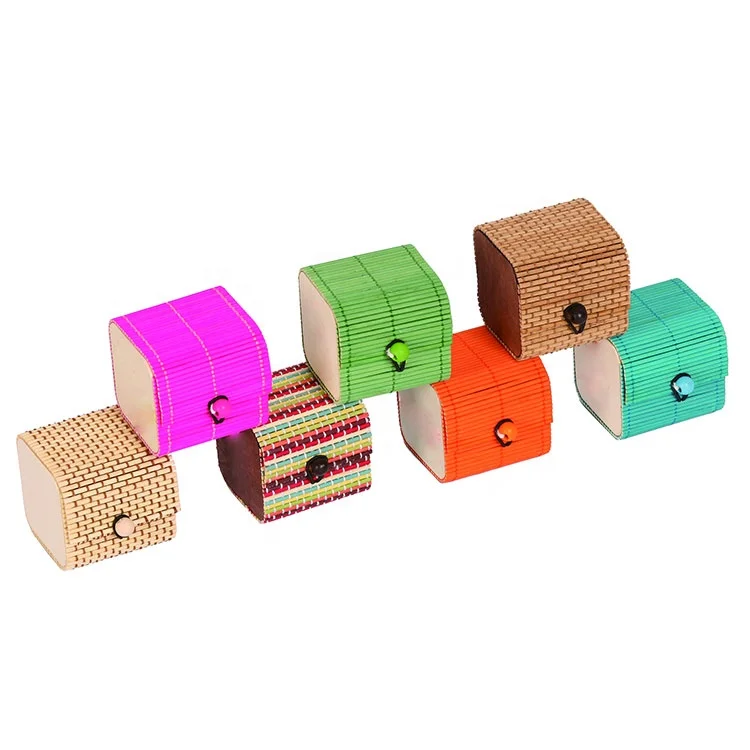 Natural Resoures Material Personal Care Travel Small Bamboo Jewelry Box