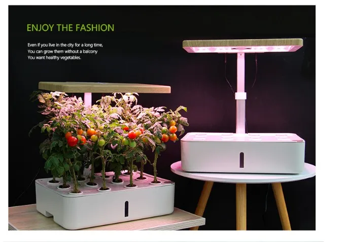 Hydroponics Growing System,Indoor Herb Garden Starter Kit w/LED Grow Light,Plant Germination Kits 12 Plant Pots for Home Kitchen