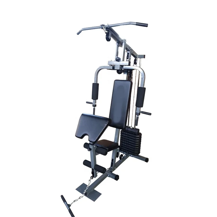 Professional Multifunction Home Gym Fitness With Weight Stack Bodybuilding Machine Single Station Gym Equipment
