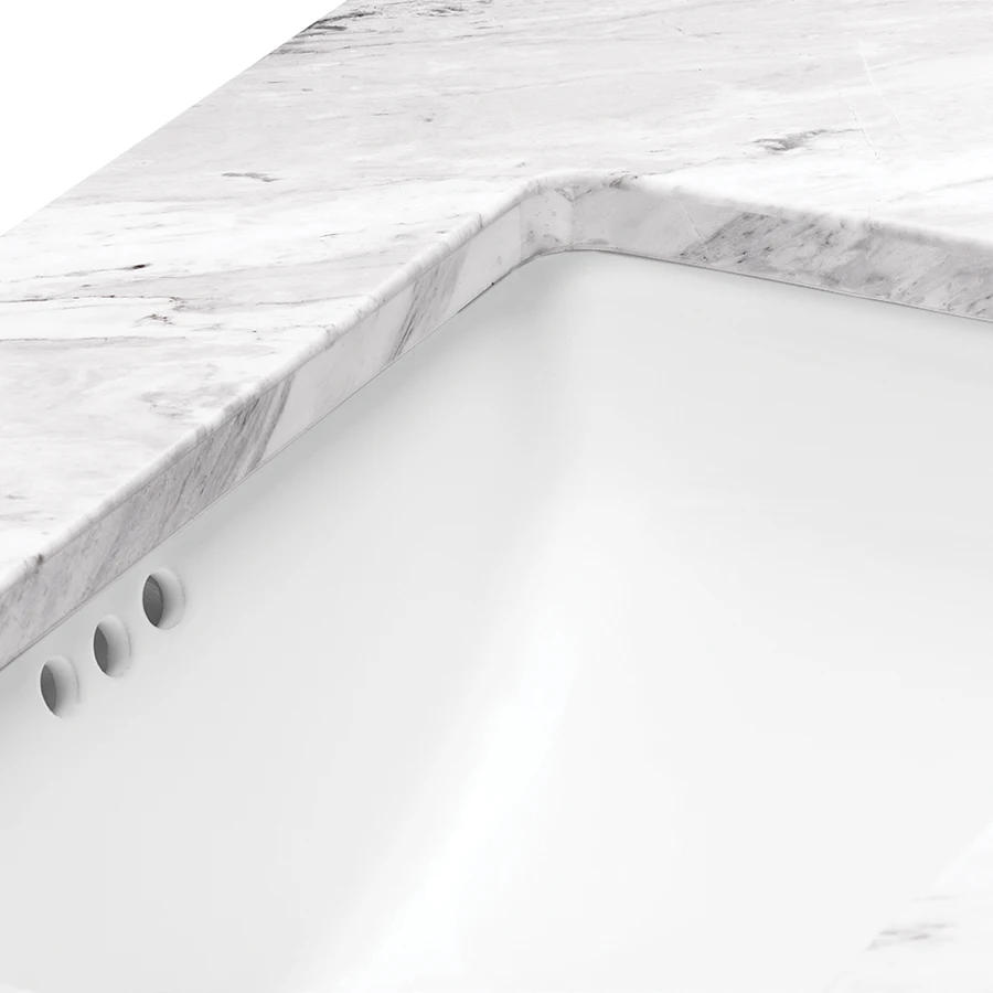 Ready to ship 2019 new design carrara white marble kitchen countertops and worktop