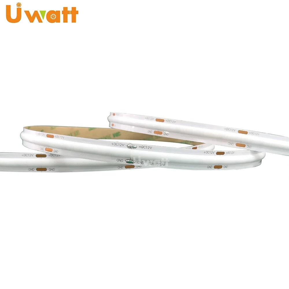 New Arrival 12V 24V White Red Green Blue 384 Chips No Lighting Dot COB LED Strip