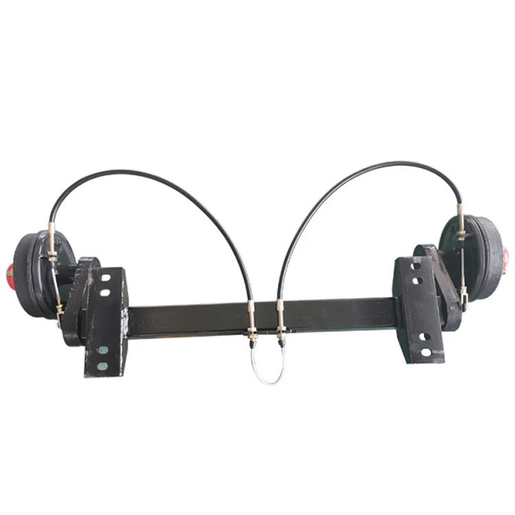 750kg Rubber Torsion Axle with Electric mechanical or hydraulic drum brake