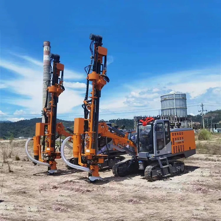 Dth Drilling Rig Mining Blasting Hole Depth 30m Hydraulic Crawler Mining Drilling Rig With Air Compressor