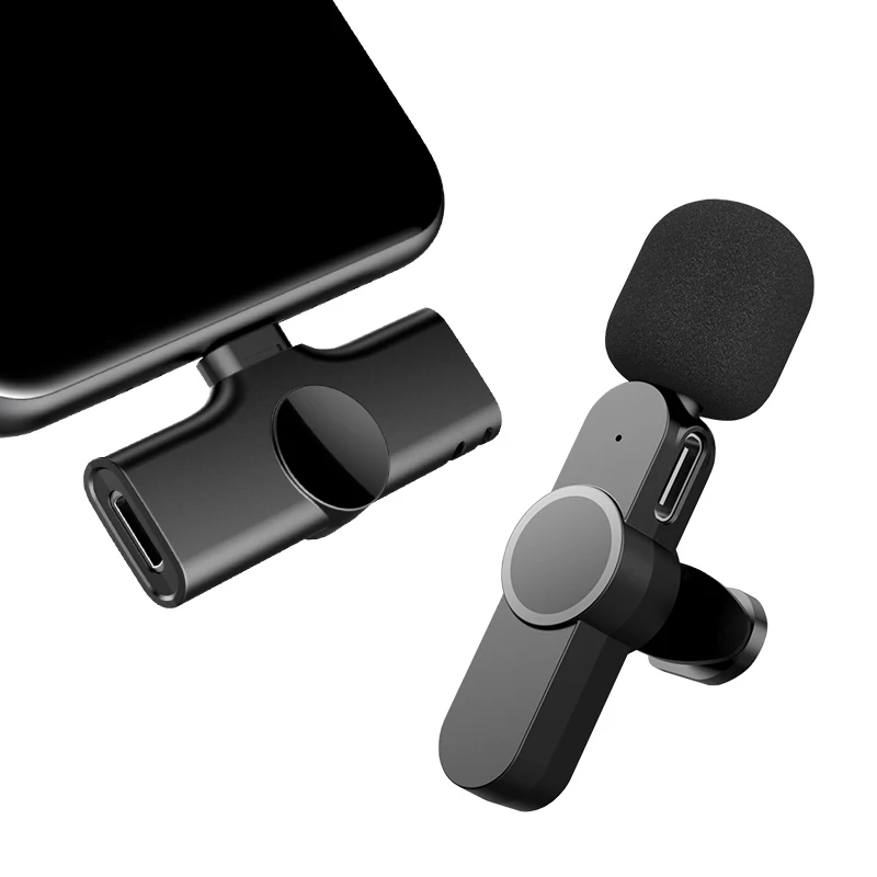 2.4G true wireless lavalier microphone professional vlog radio noise reduction microphone