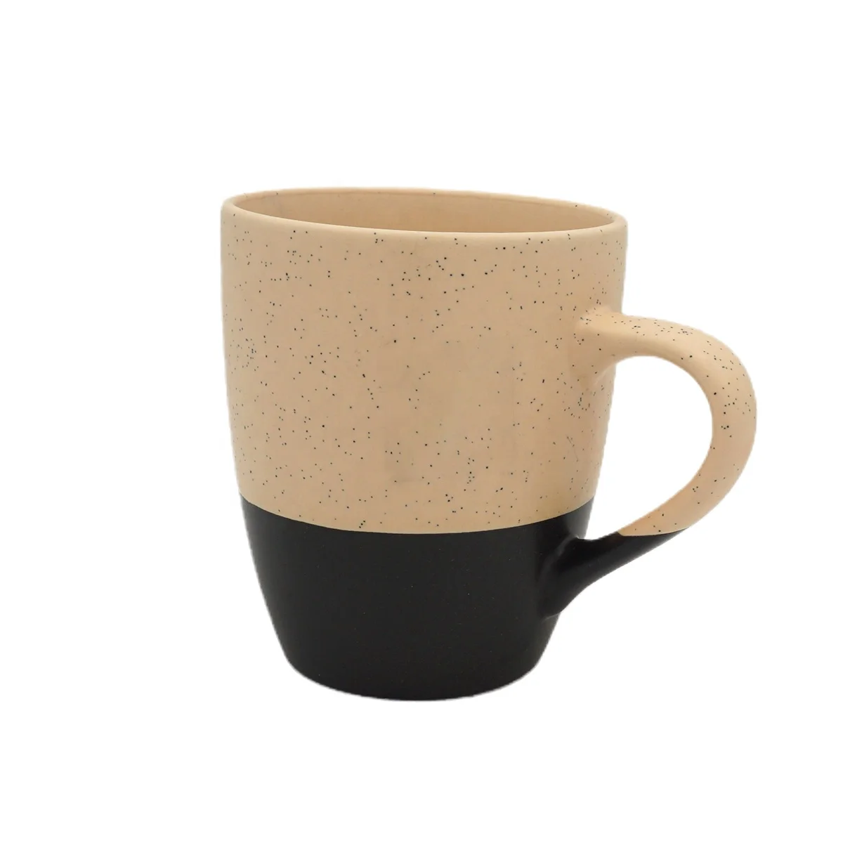 Japanese style antique speckled coffee tea clay ceramic mug