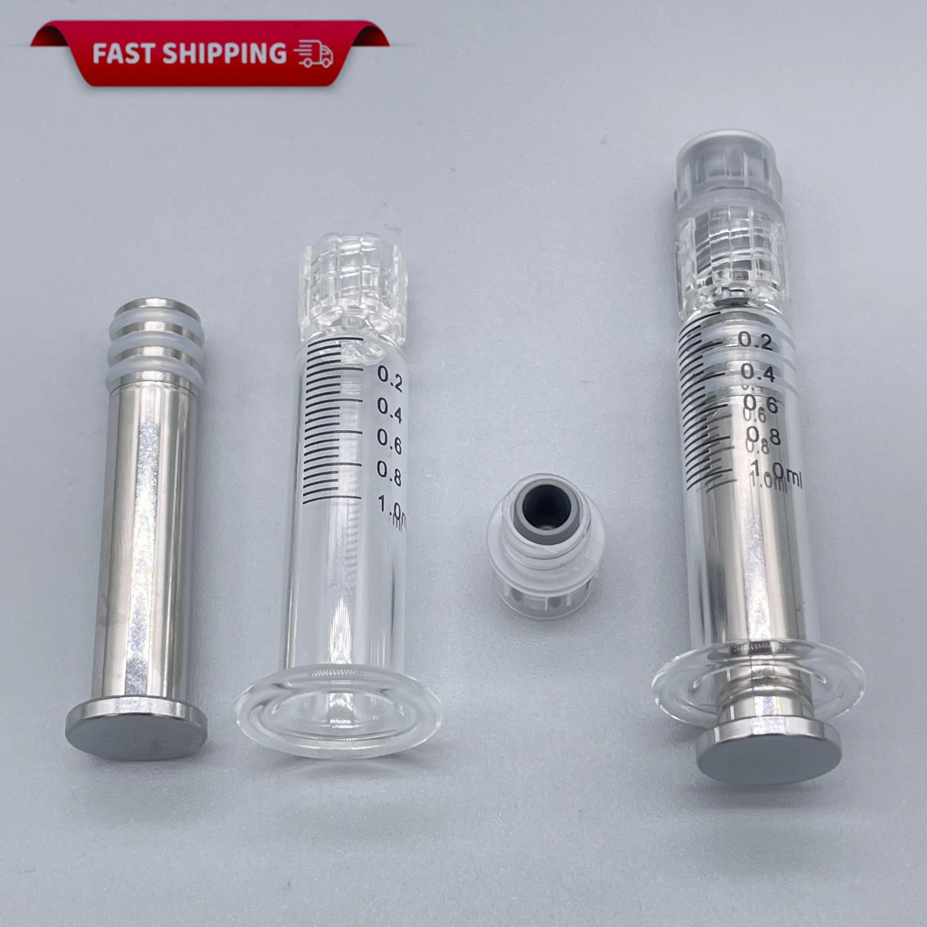 SentryMed 0.5/1/1.5/2.25/3/5ml Borosilicate Glass Prefilled Syringe Optional Capacity Heat-resistant Reusable Luer Lock Syringe