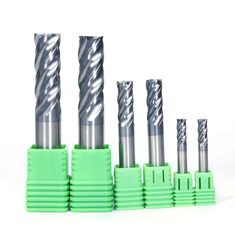 Carbide New Design 4 flutes endmill Cutter 35 helix for General use ST Titanium Alloy End Mills