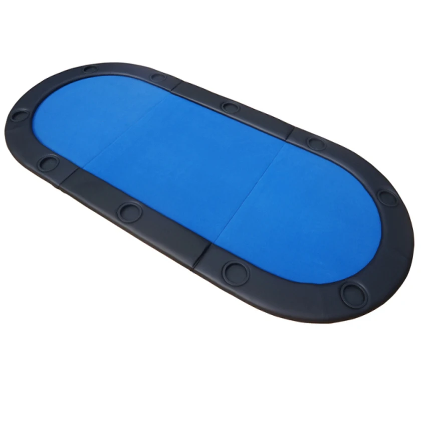 YUANHE 3 складной Овальный мягкий Техасский Холдем Складной Игровой покер Настольный Топ