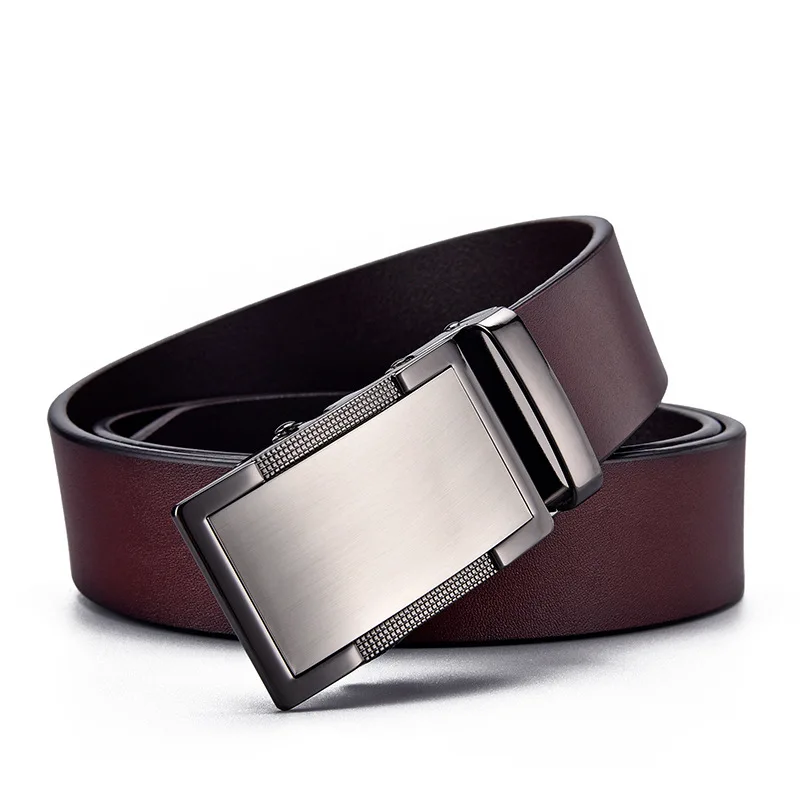 High Quality Fashion Genuine Automatic Leather Belts For Men