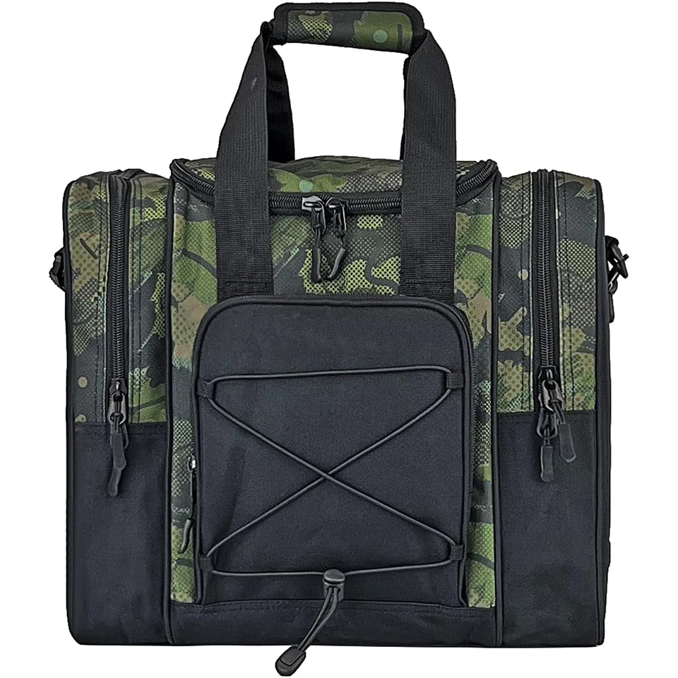 Customizable Logo single ball 600D Polyester Bowling Bag  with Shoes Pouch