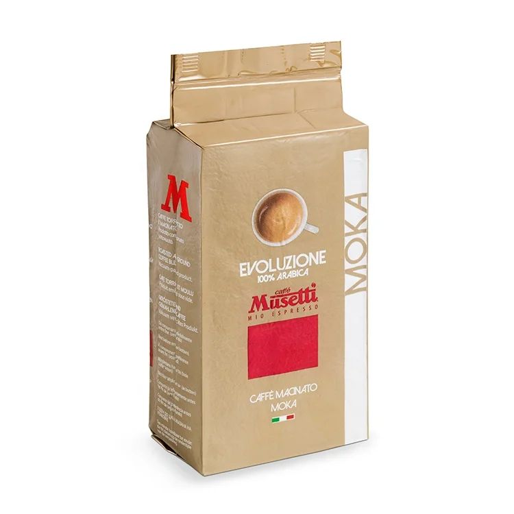 
100% Arabica Evoluzione 250gr vacuum bag arabic ground coffee 