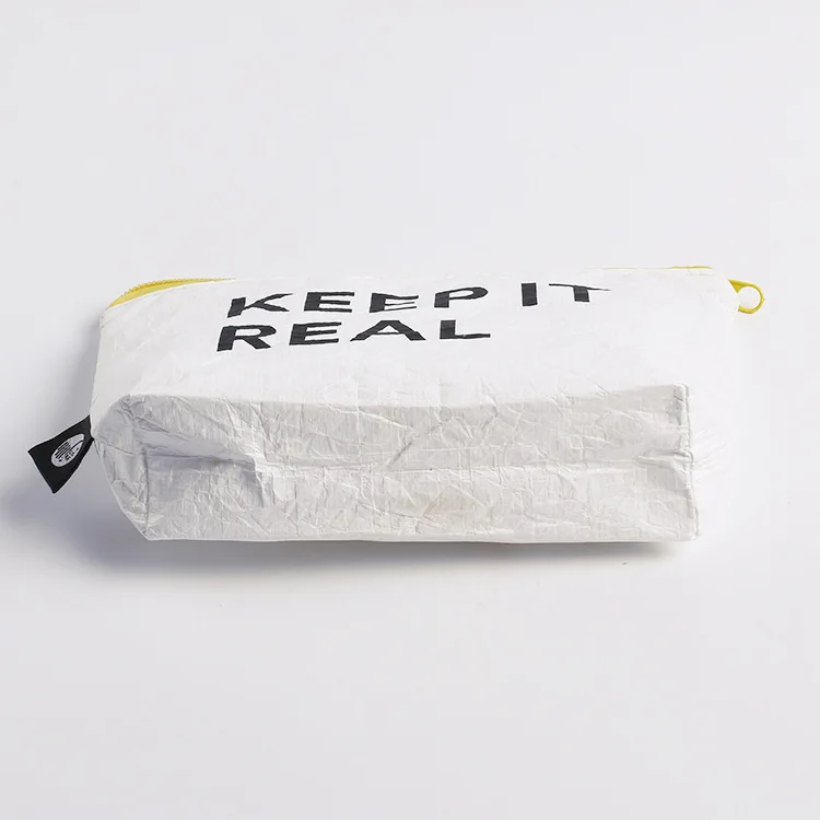 Professional custom DuPont paper zipper bag mini coin purse Tyvek wallet