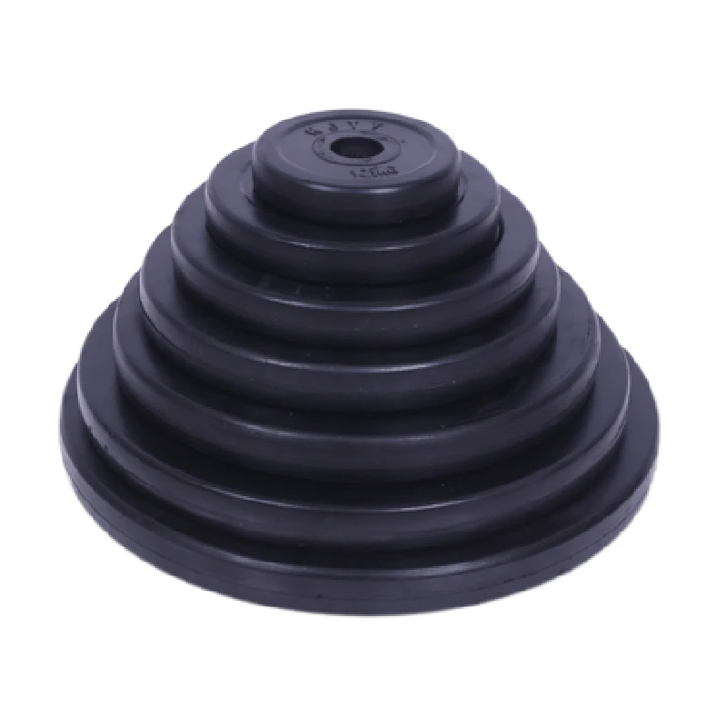 Hot sale black rubber coated cast iron weight plate fitness weight Disc