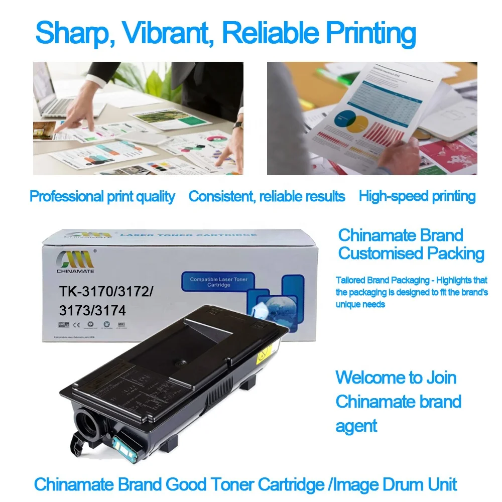TK-3170 тонер-картридж совместимый с тонерами TK-3172 TK3172 TK3162 TK3174 TK3160 TK-3160