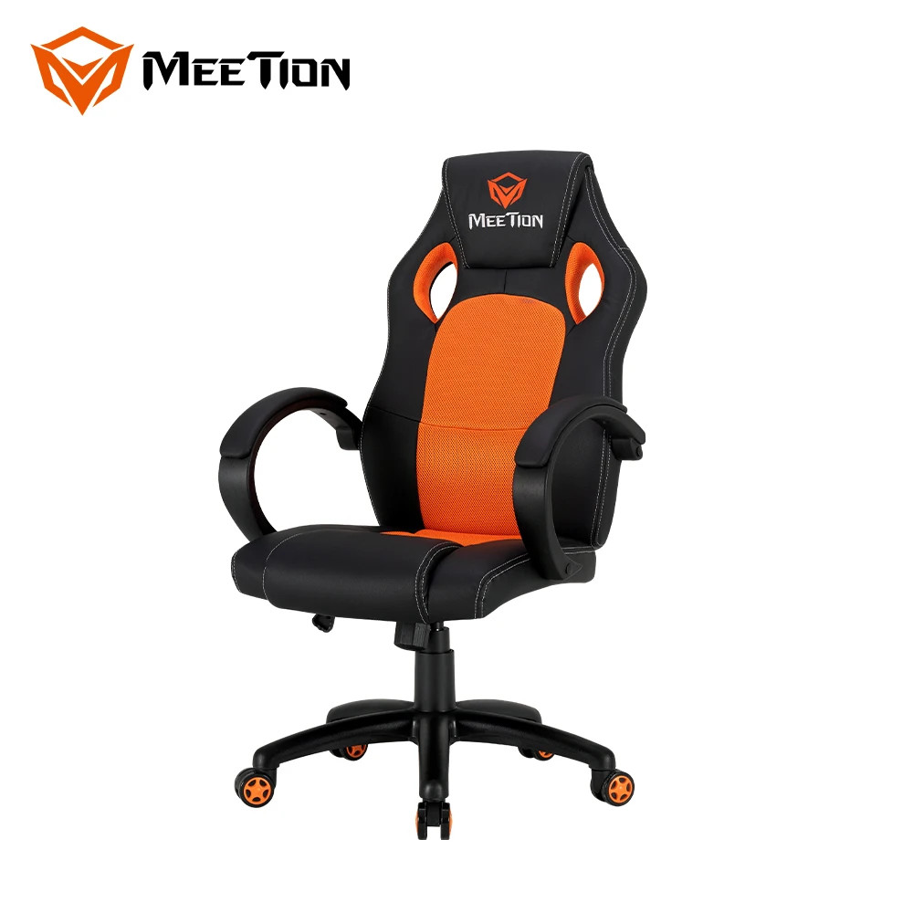MeeTion CHR05 стильный дизайн Поворотный сетчатый игровой стул офисное сидение Гонки Pro оранжевые маленькие компьютерные сиденья
