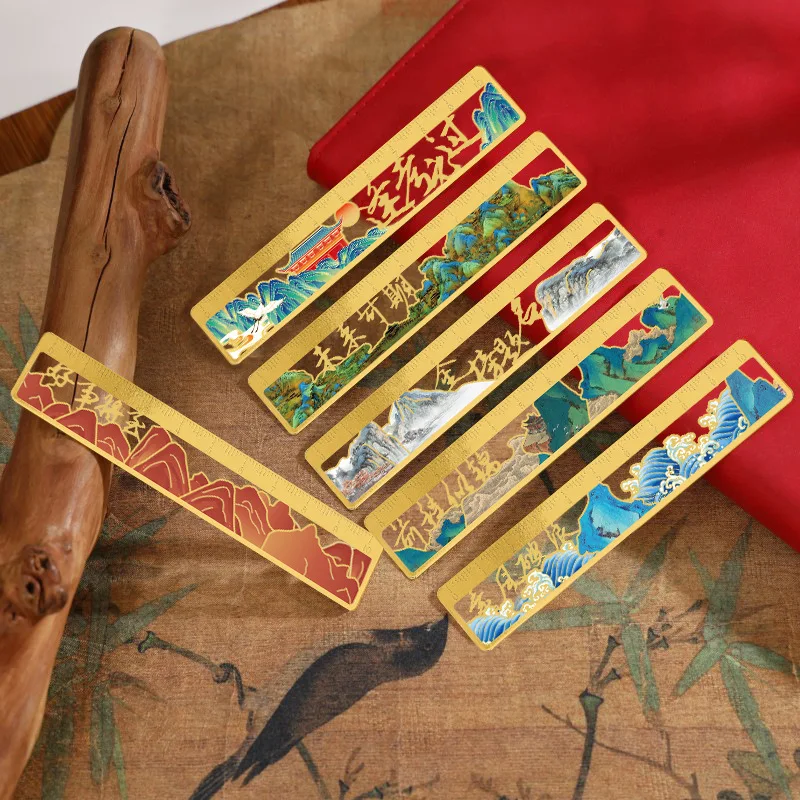Wholesale creative new design plant leaf style as a gift metal hollow bookmark