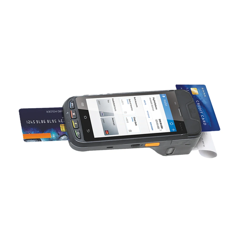 Оптом I9000S Android емкостный сенсорный экран POS ручной умный POS-терминал с WIFI BT сканер