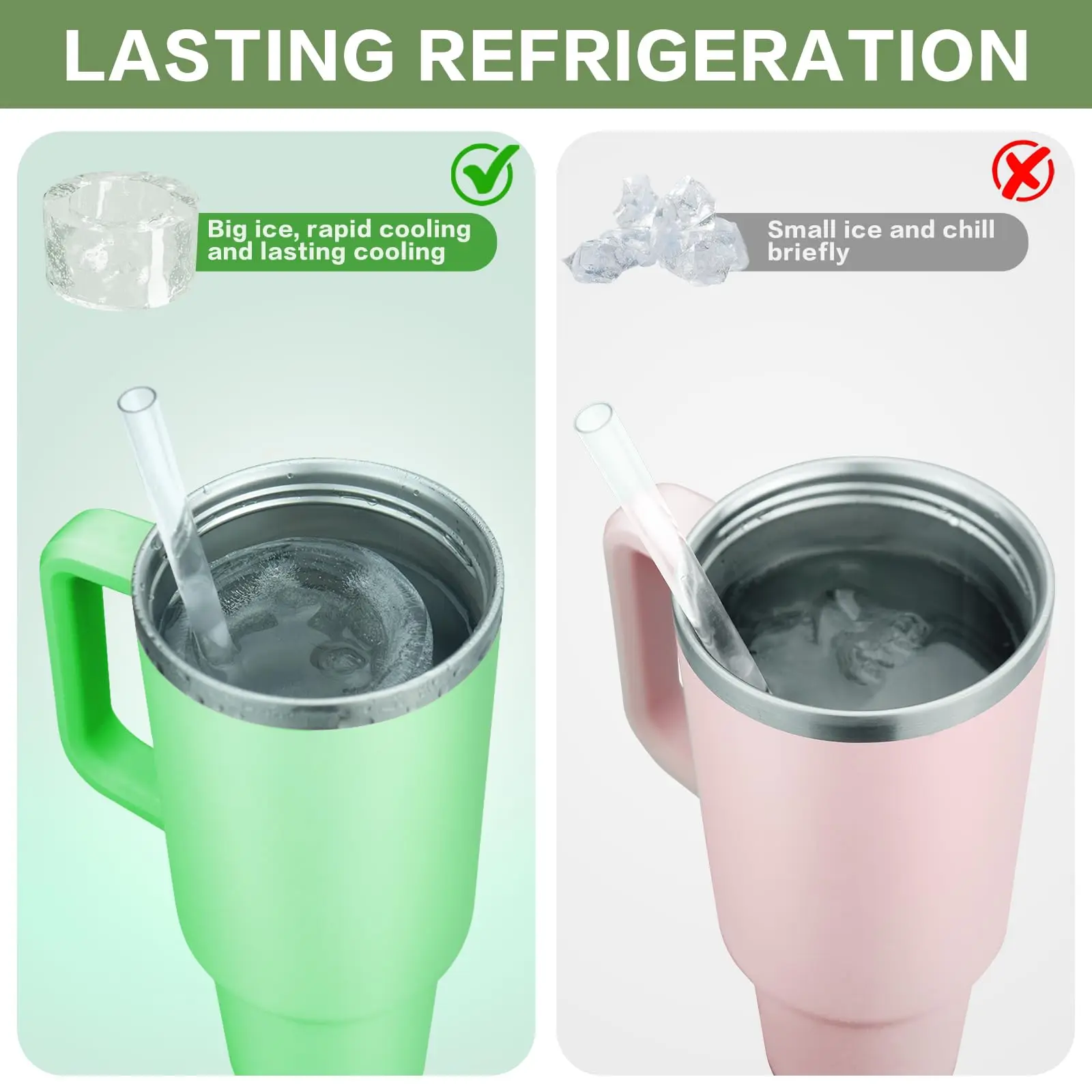 wholesale products hot silicone ice cut mol lattice cube tray moold for stanley straws shaped 40oz tumbler cup molds