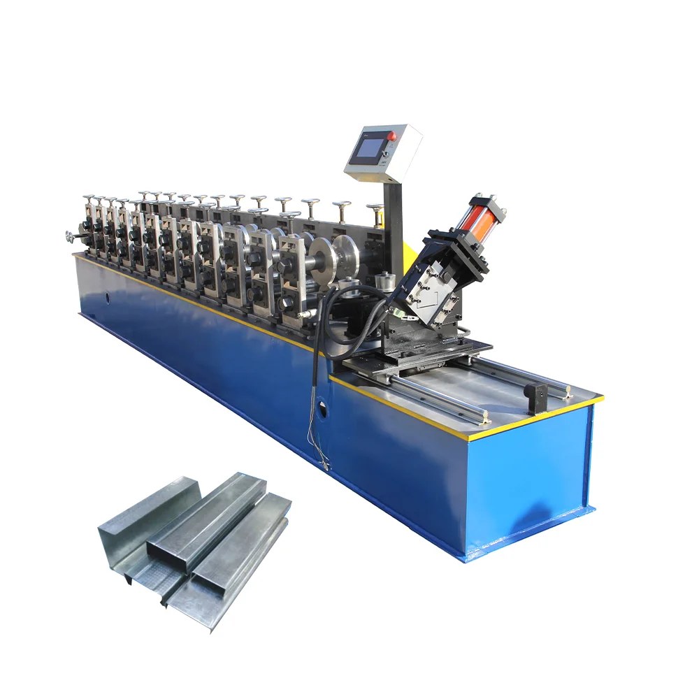 Automatic Metal Stud And Track C U Shape Making Machinery Cu Purlin Profiled Roll Forming Machine