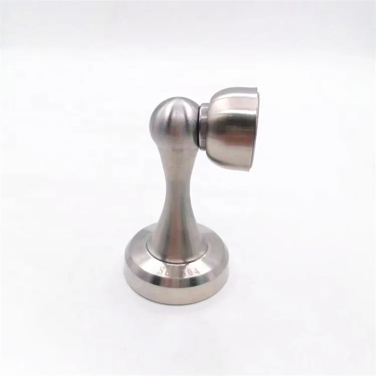 Wholesale Strong magnetic force Mute Satin Stainless Steel Door Stoppers Door Stop For Kitchen Home Office