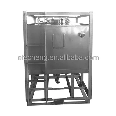 1000L Sanitary Stainless Steel 304 Material Storage Tank Oil Cosmetic Juice Insulation Storage Tank
