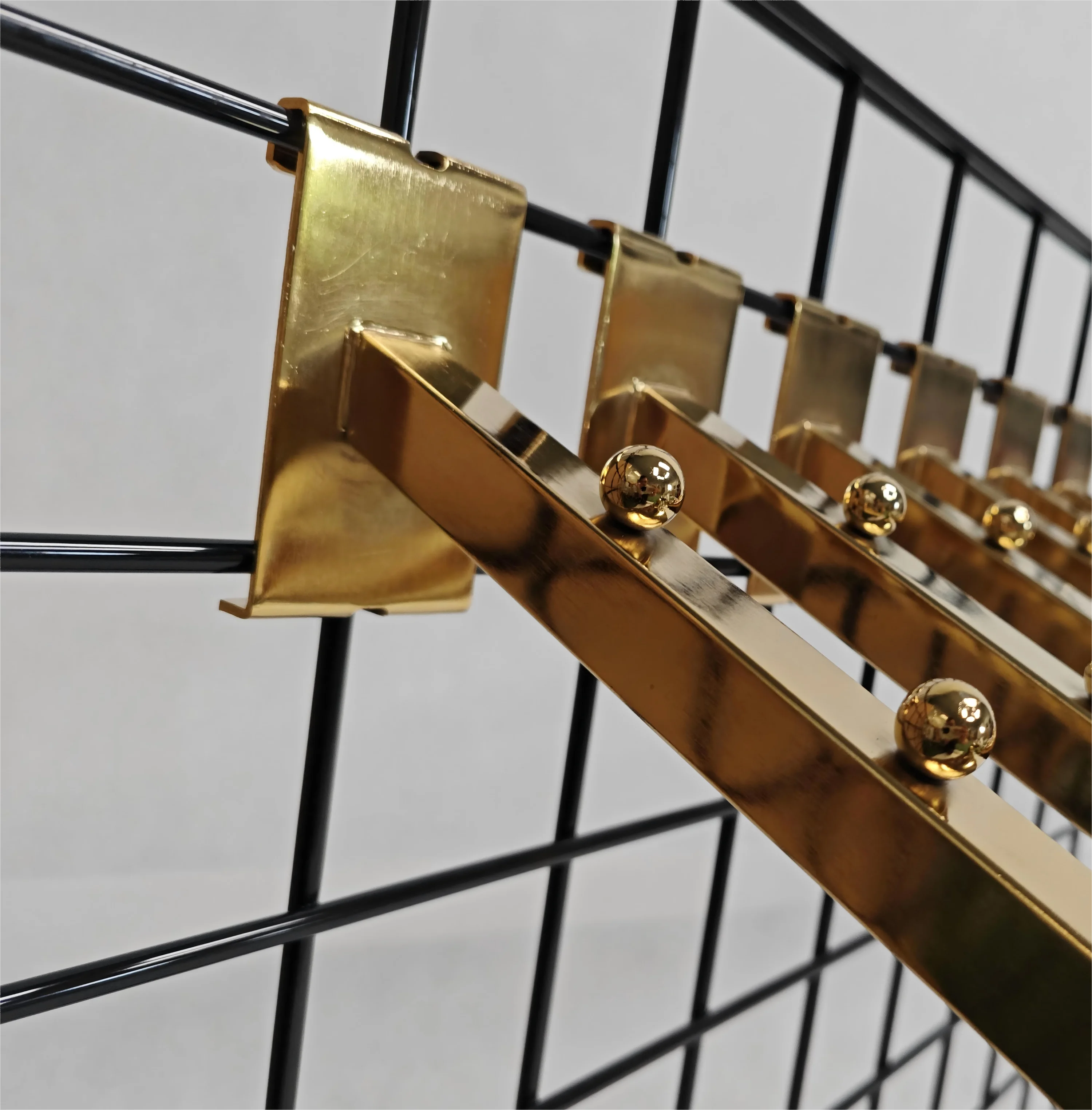 Grid Panel Metal Wire Display Rack Customized Size Clothes Hanging Wall Hook Slatwall Hooks Wire Hook Bracket