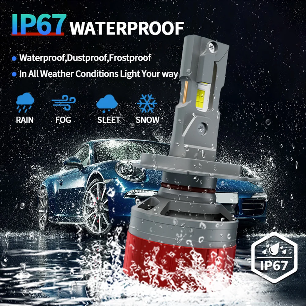 F2WOLRD high lumen 120W 12000LM high and low beam H4 H7 H11 headlights luces delanteras led bulbs