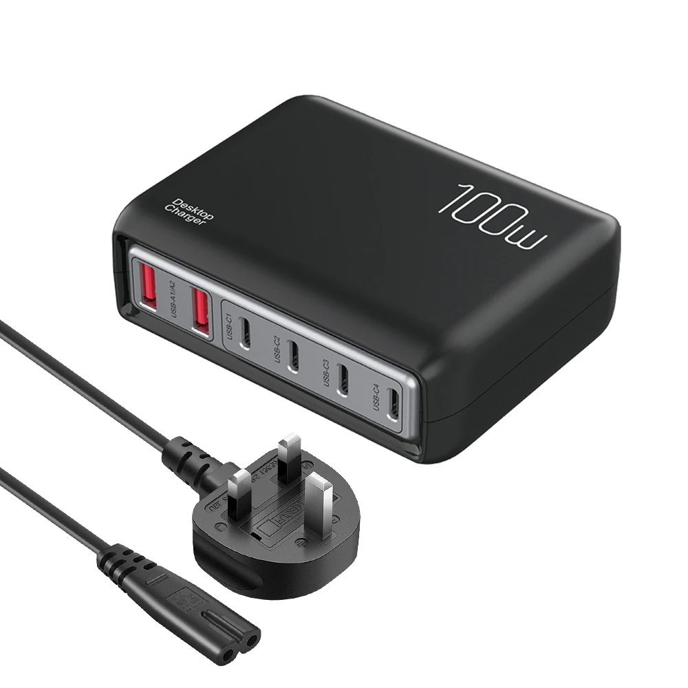 Laudtec KC037 Port Electric Usb Cell Portable Stations Charger Mobile Type C Cable Fast Phone Chargers Charging Station