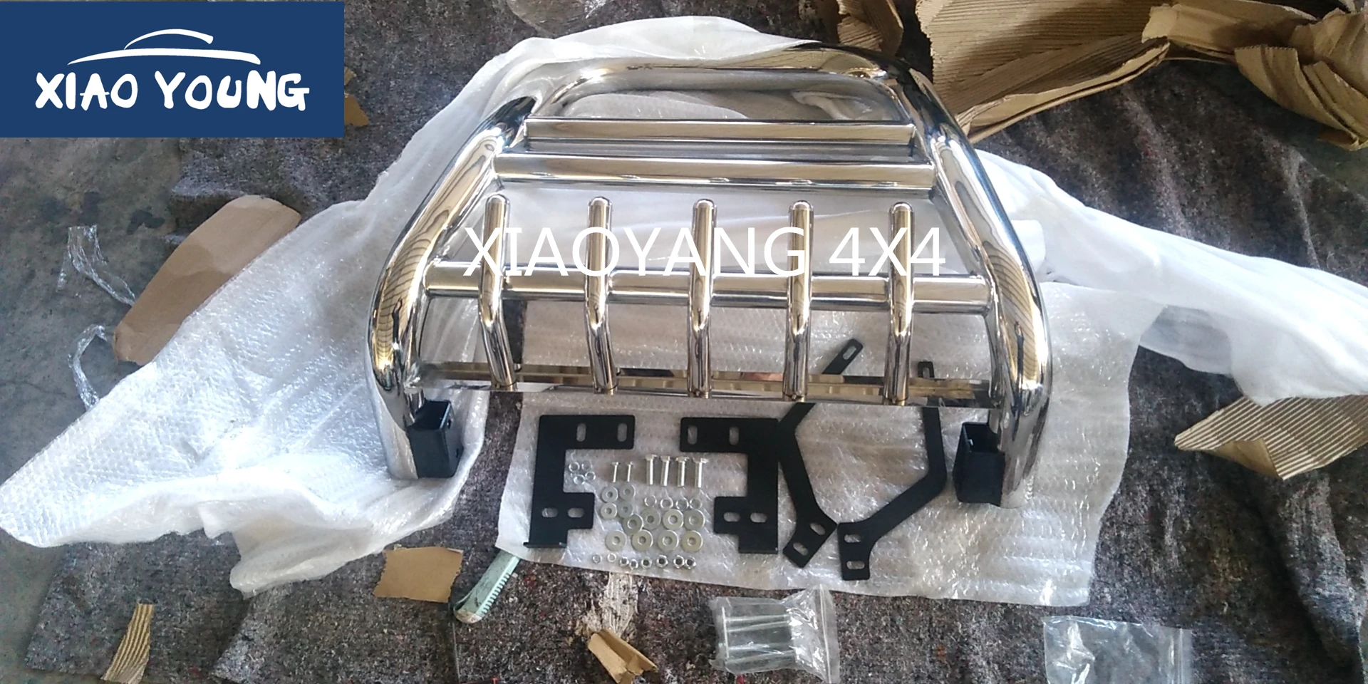 4X4 Pickup Trucks Auto Accessories Bull Bar Stainless Steel Front Bumper Guards For Hilux Vigo 2012-2014