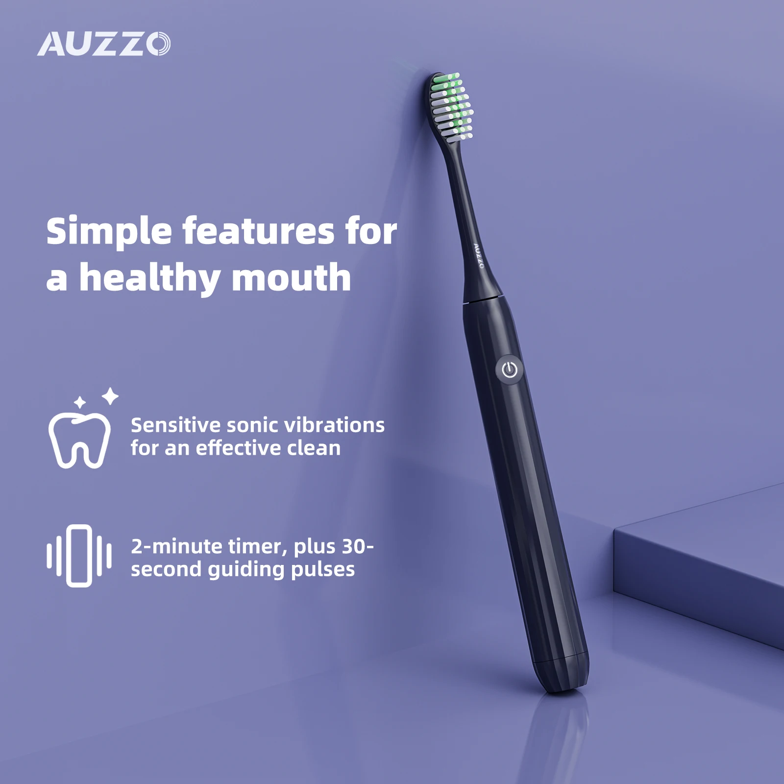 Oem Deep Clean Battery Powered Toothbrush Sonic Vibration Electric Toothbrush For Adult