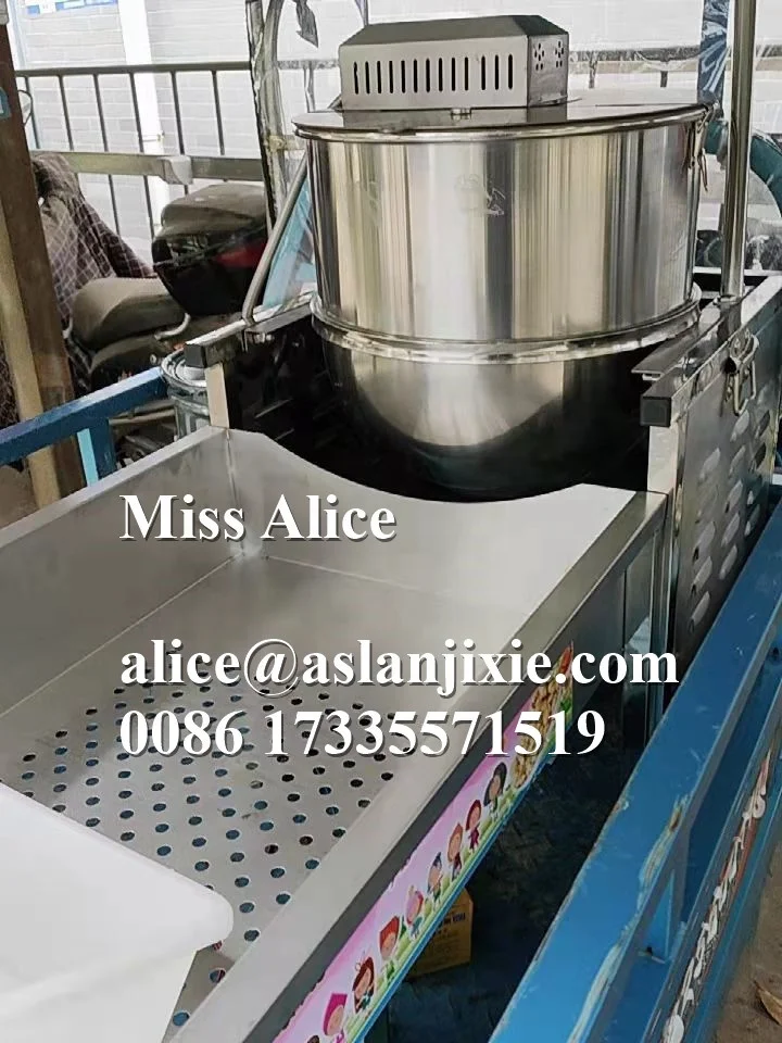 cinema cream butter  Spherical Popcorn making mixing machine/ popcorn making production line
