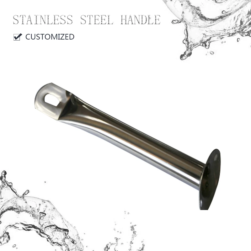 China Manufacturer Nice Price Kitchen Long Stainless Steel Pot Frying Pan Handles