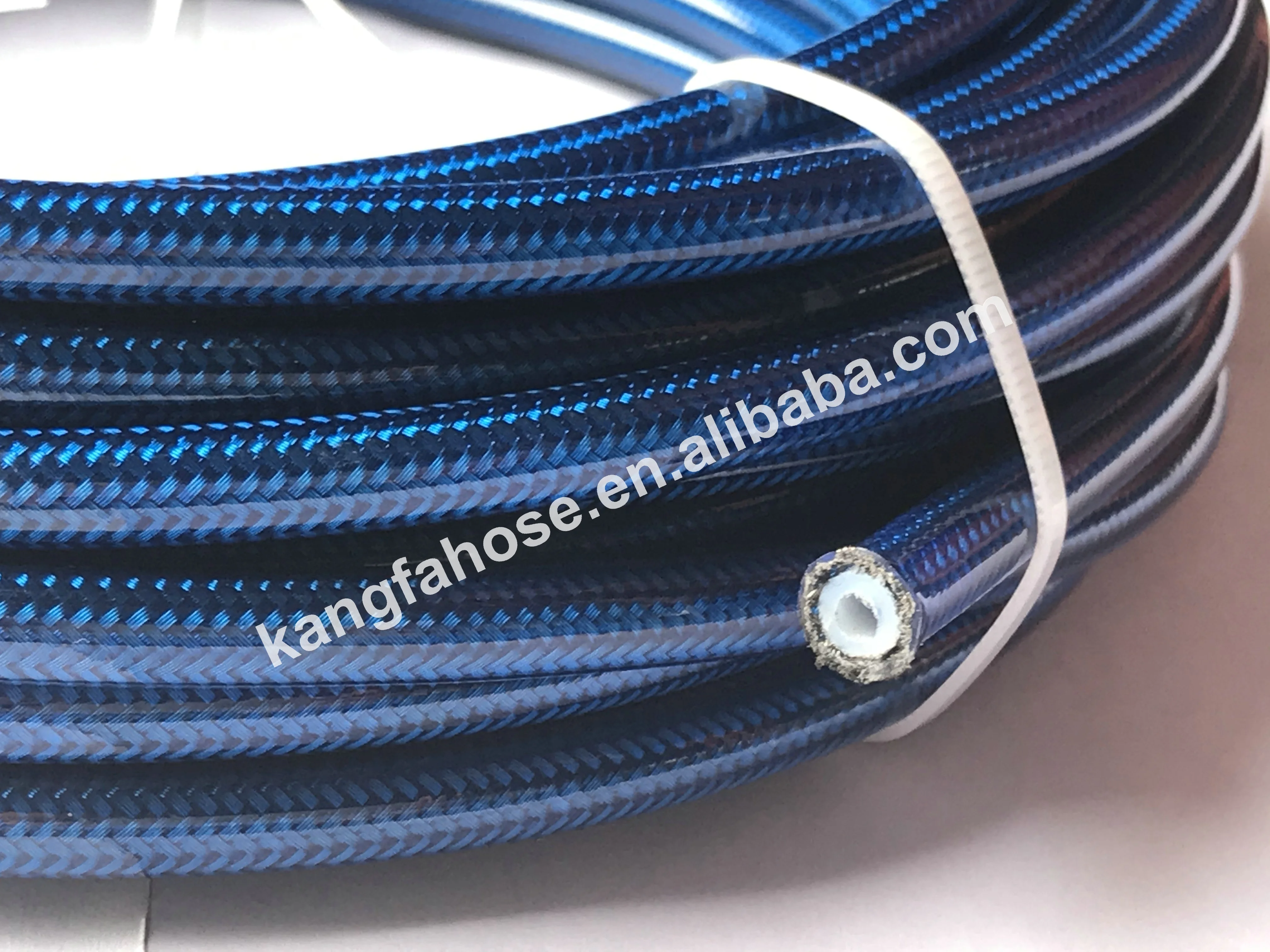 3AN AN3 Colourful PVC PU Cover Stainless Steel Braided Flexible PTFE Brake Clutch hydraulic brake oil Hose