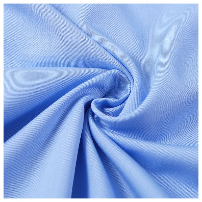 
factory direct custom eco-friendly organic bamboo woven twill dyed fabric for shirt uniform spring&summer 