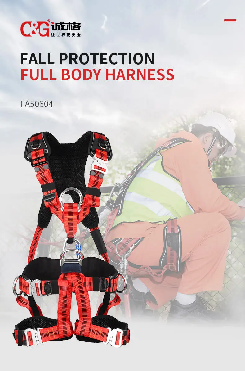 Rope Access Equipment Full-Body Safety Harness