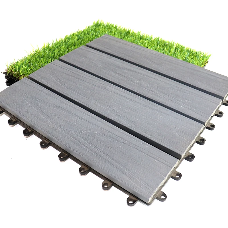 New Outdoor Waterproofing Technology Splicing Small Floors Indoor Anti corrosion Non Methanol WPC deck Tiles