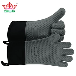 Silicone Cooking Kitchen Oven BBQ Grill Gloves Heat Resistant Hot Sale Products