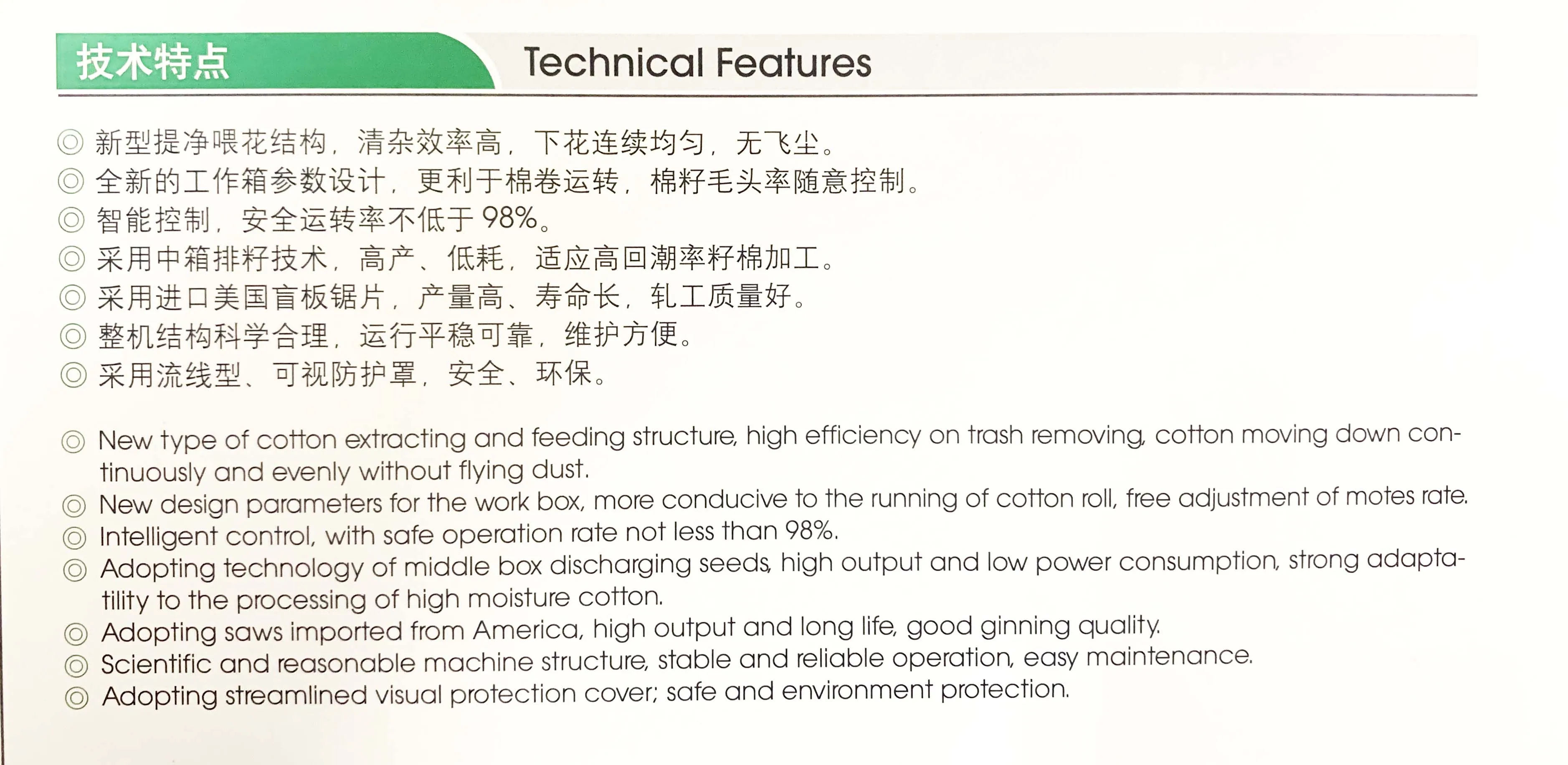 Ginning machine stands of saw ginning (plain)
