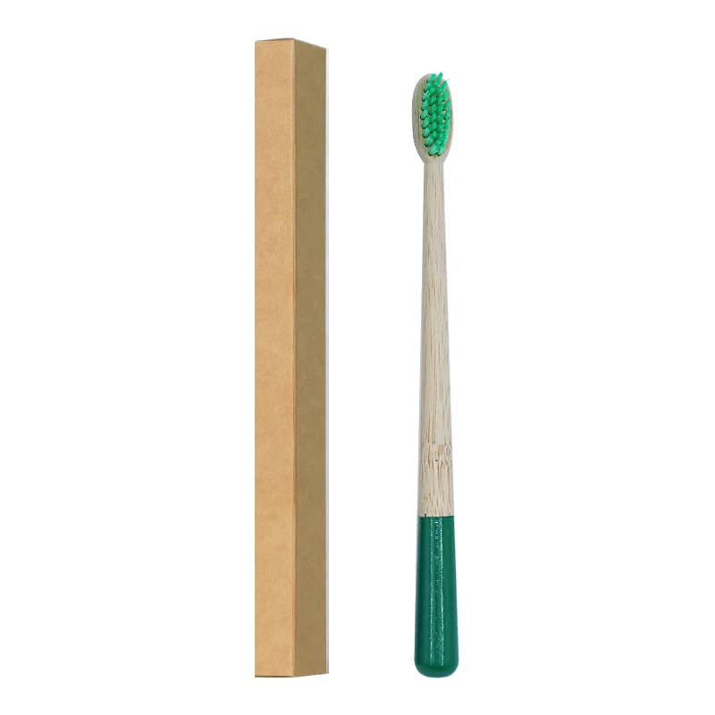 wholesale professional hotel dental set biodegradable adult bamboo toothbrush for travel