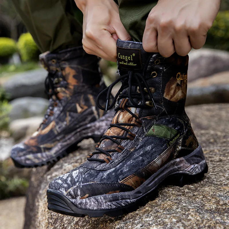 Outdoor high gang mountain climbing for men original boots tactical boots